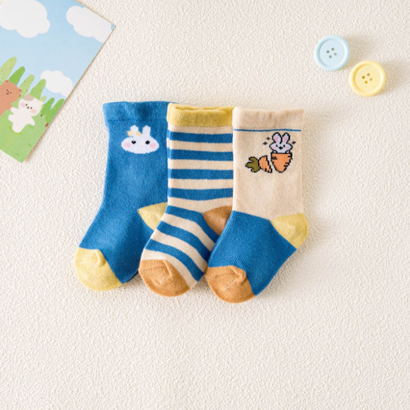 Calcetines para niños, calcetines de tubo, calcetines de algodón para bebés, calcetines para bebés para niños y niñas, calcetines para bebés de primavera y otoño