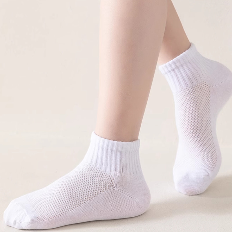 Calcetines finos de algodón de malla para niños de verano, estilo náutico, cortos para estudiantes