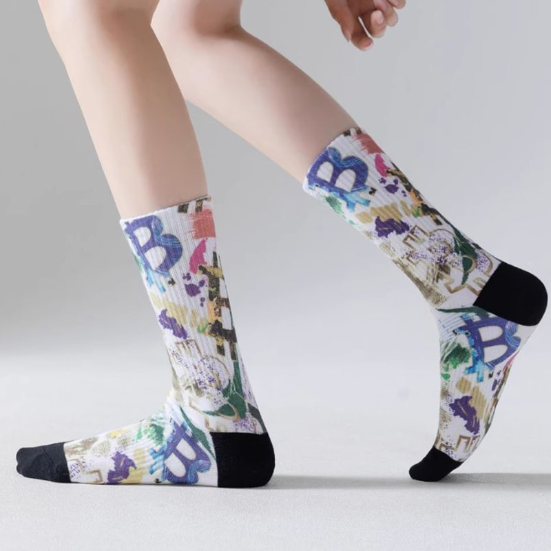 Tecnología de impresión 3D para calcetines de primavera y verano, calcetines largos para hombres, entresuelas para mujeres, deportes callejeros europeos y americanos, calcetines de algodón para parejas, calcetines de moda con graffiti