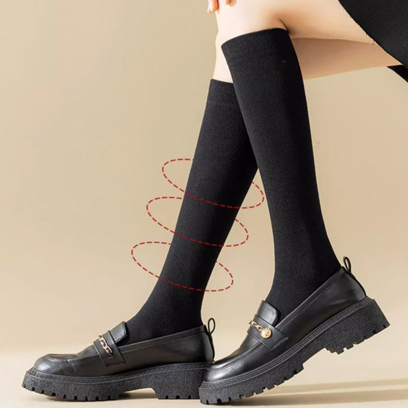 Calcetines de pantorrilla, Color sólido de estilo japonés de primavera y otoño para niños, presión de medio corte, calcetines de pierna delgada JK