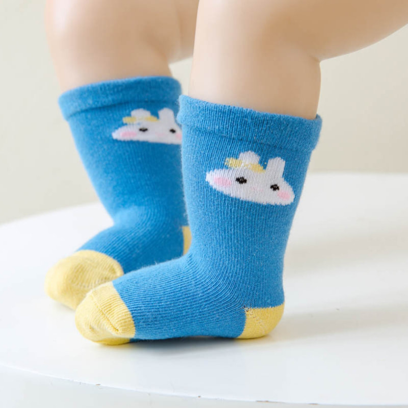 Calcetines para niños, calcetines de tubo, calcetines de algodón para bebés, calcetines para bebés para niños y niñas, calcetines para bebés de primavera y otoño