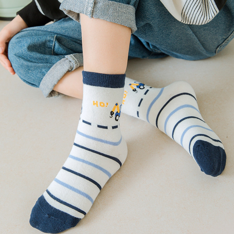 Calcetines para niños en primavera y otoño, calcetines de tubo para niños, calcetines para bebés para niños en primavera, calcetines modernos para niños en primavera, calcetines grandes para niños