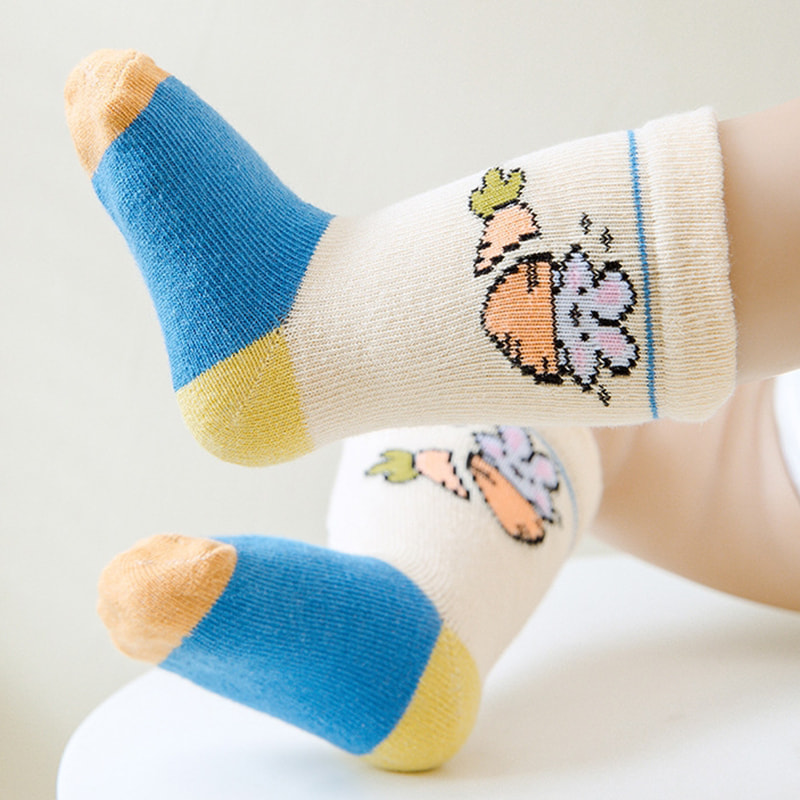 Calcetines para niños, calcetines de tubo, calcetines de algodón para bebés, calcetines para bebés para niños y niñas, calcetines para bebés de primavera y otoño