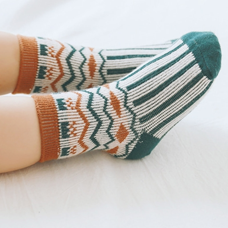 Calcetines de doble aguja para niños con adhesivo antideslizante, ideales para caminar, de boca suelta para bebés recién nacidos